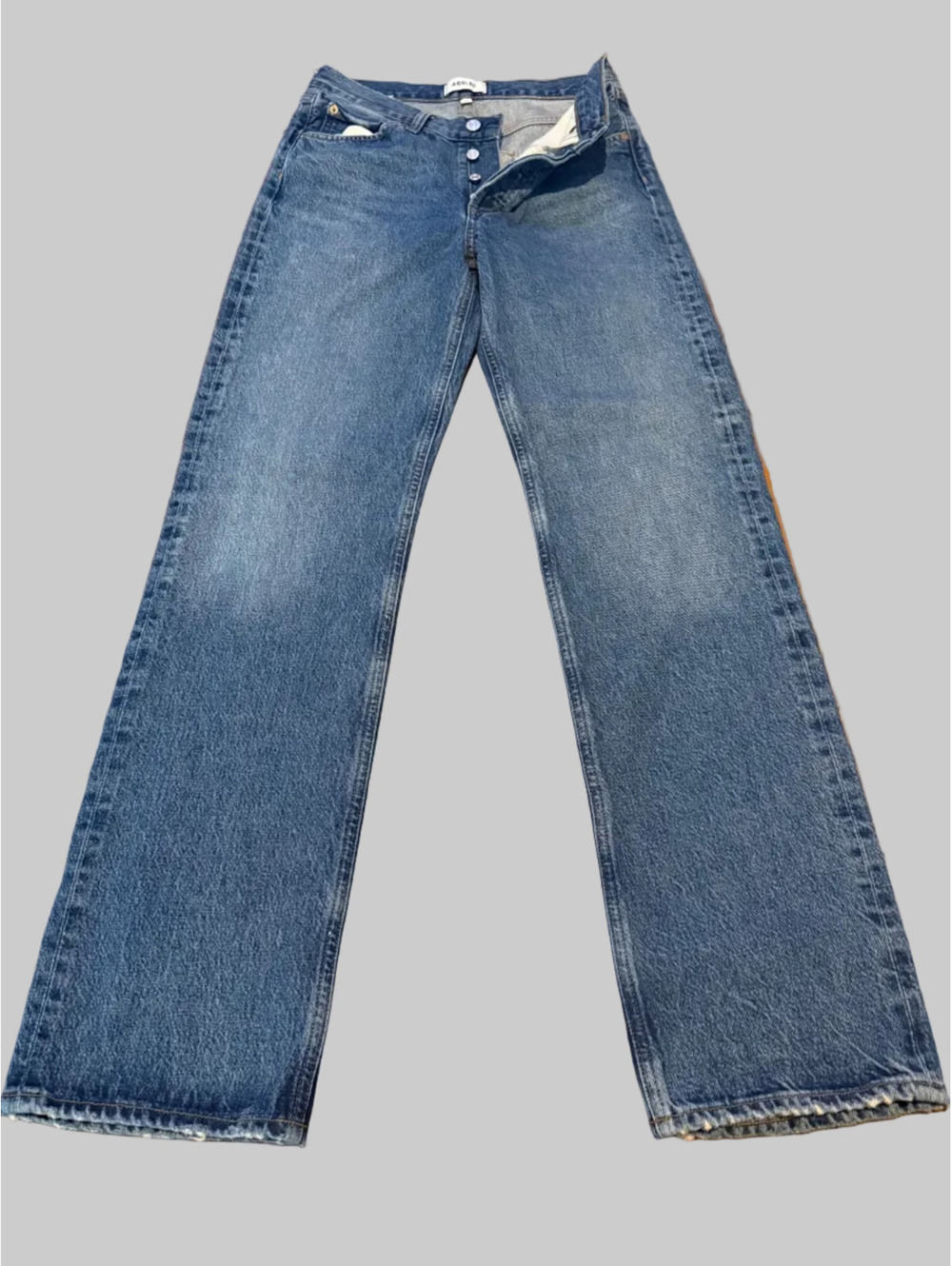 AGOLDE Size 26 V waist Wide Leg Jeans – Medium Vintage Wash - Picture 6 of 11